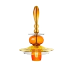 Nowoczesna lampa sufitowa/ szkło dmuchane/ pomarańcz/clear- Sambuco VI