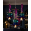 Lampa modern z dmuchanego ręcznie szkła/ granat/ fiolet/ morski- Sambuco IX
