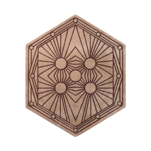 Design by Ornali- Dywan z wełny z geometrycznym wzorem/ nietypowy kształt- Lageo II