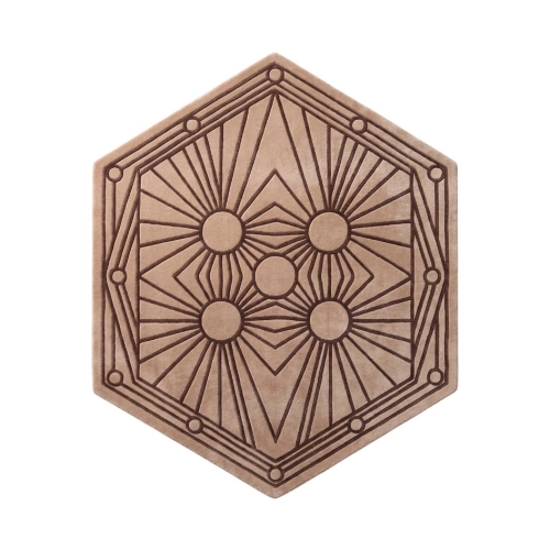 Design by Ornali- Dywan z wełny z geometrycznym wzorem/ nietypowy kształt- Lageo II