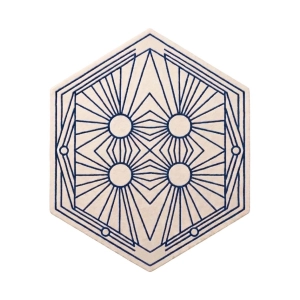 Autorski design Ornali- Dywan wełniany/ geometryczny wzór/ oryginalny kształt- Lageo III
