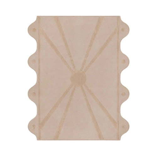 Autorski design Ornali- Wełniany dywan z falowanymi brzegami- oryginalny design- Faello I