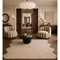 Autorski design Ornali- Wełniany dywan z falowanymi brzegami- oryginalny design- Faello I