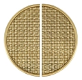 Złoty, mosiężny uchwyt w kształcie koła- komplet 20 cm- La Lina Gold