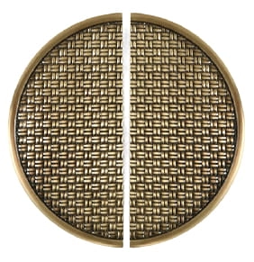 Uchwyt w kształcie koła- komplet 20 cm- stare złoto- La Lina  Old Gold