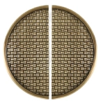 Uchwyt w kształcie koła- komplet 27 cm- stare złoto- La Lina  Old Gold